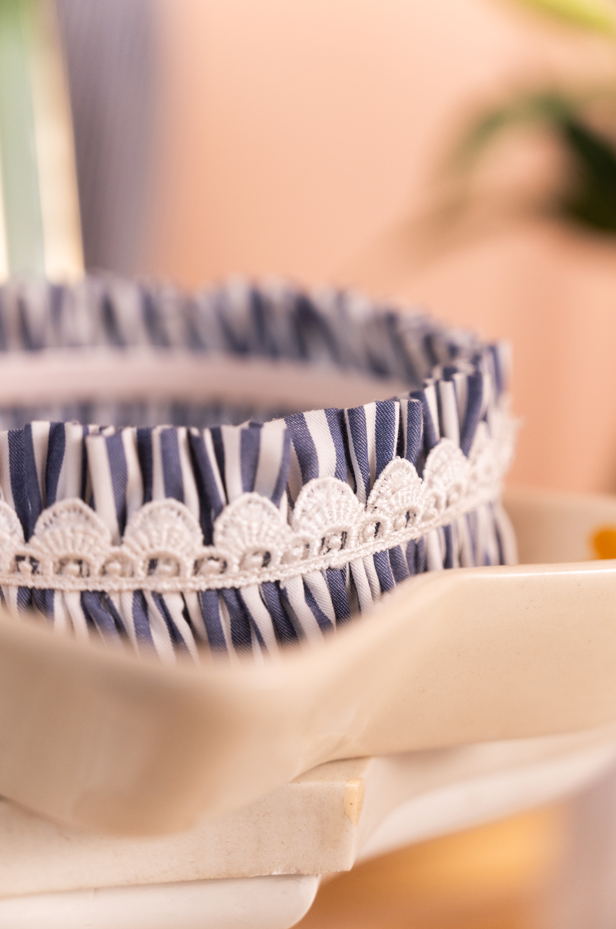 Striped Ruffled Hairband