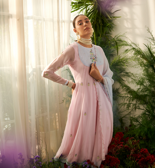 CHERRY BLOSSOM ANARKALI SET
