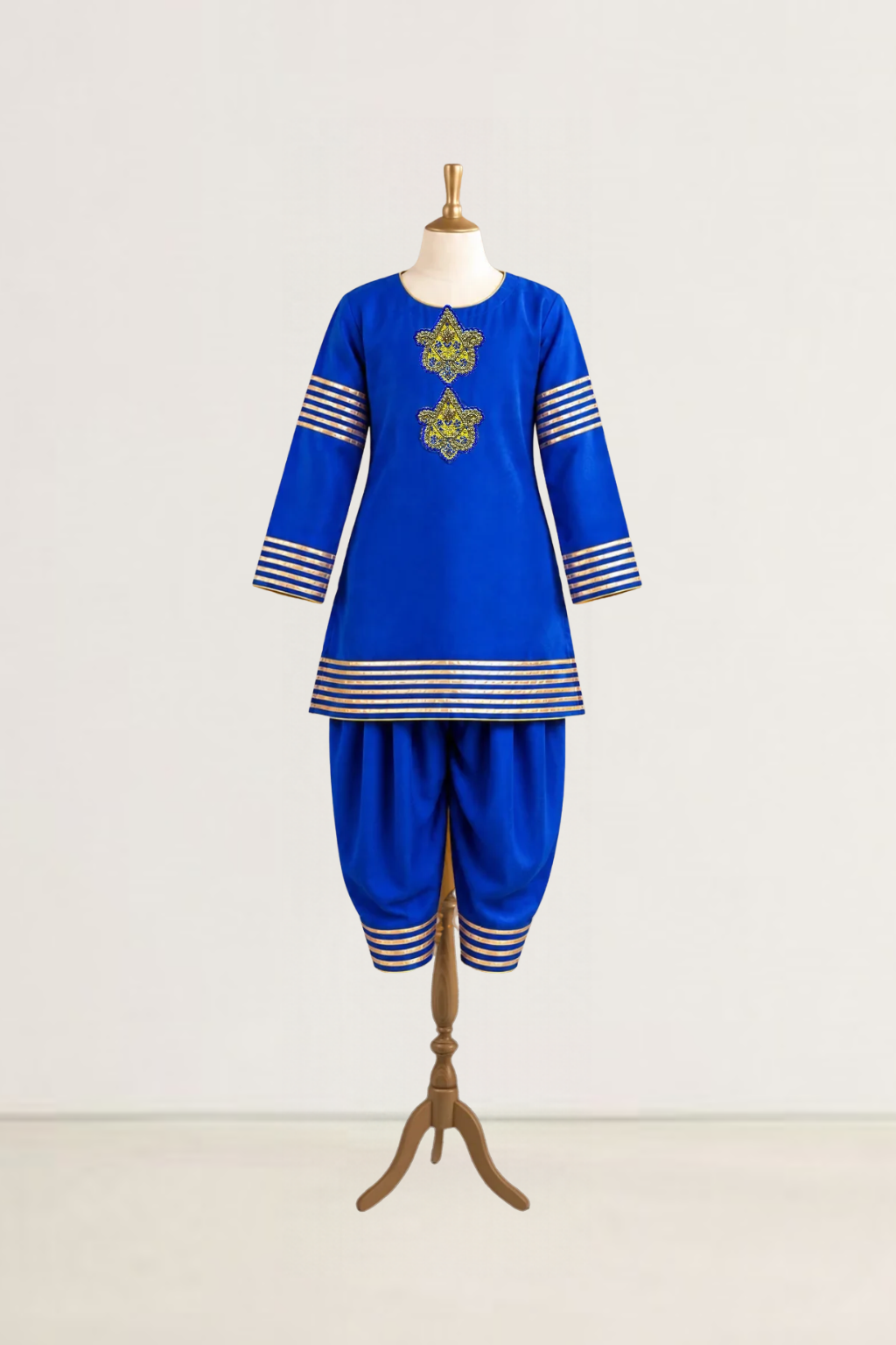 Neel Sunehri Kurta Salwar Set
