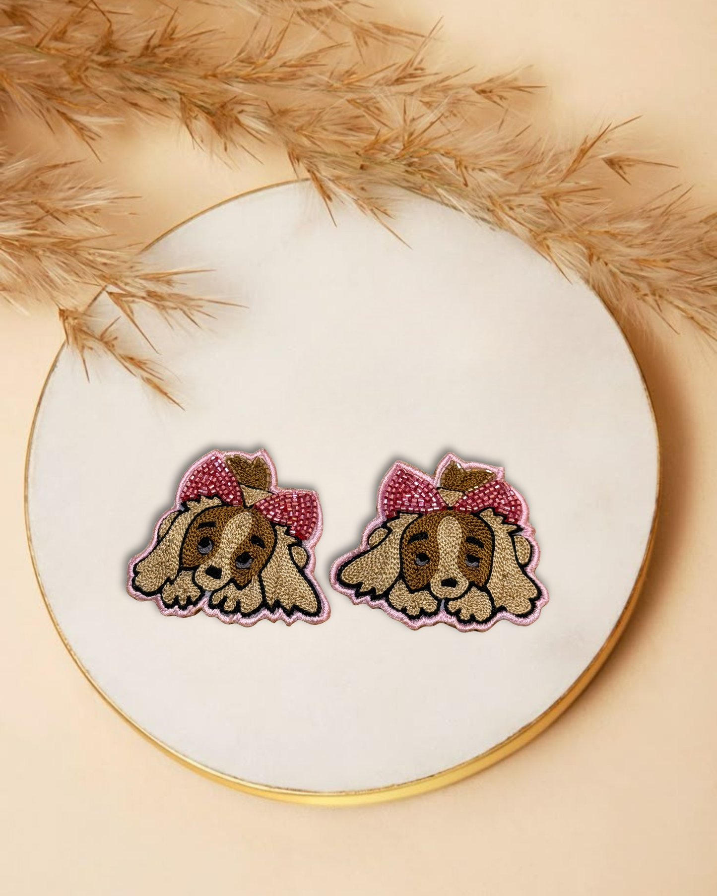Bow Puppy Hair Clip