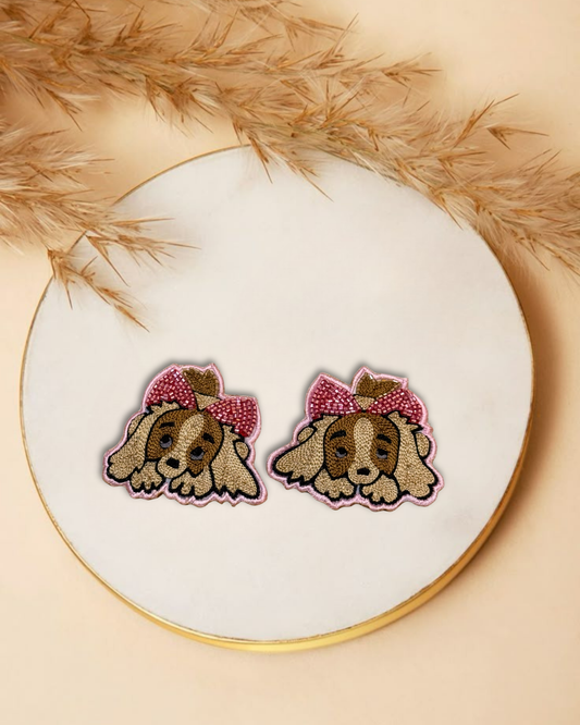 Bow Puppy Hair Clip