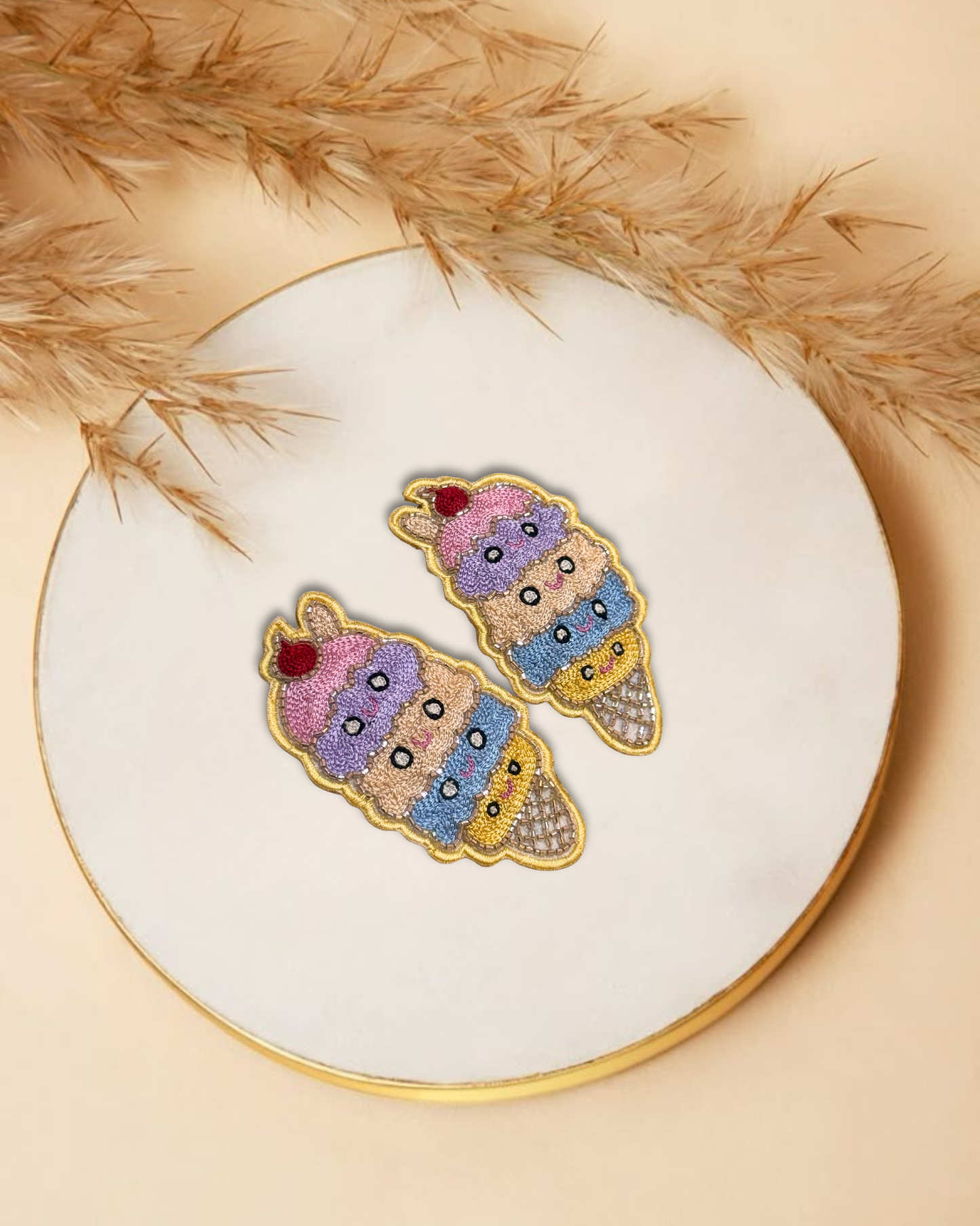 Smiley Scoops Hair Clip