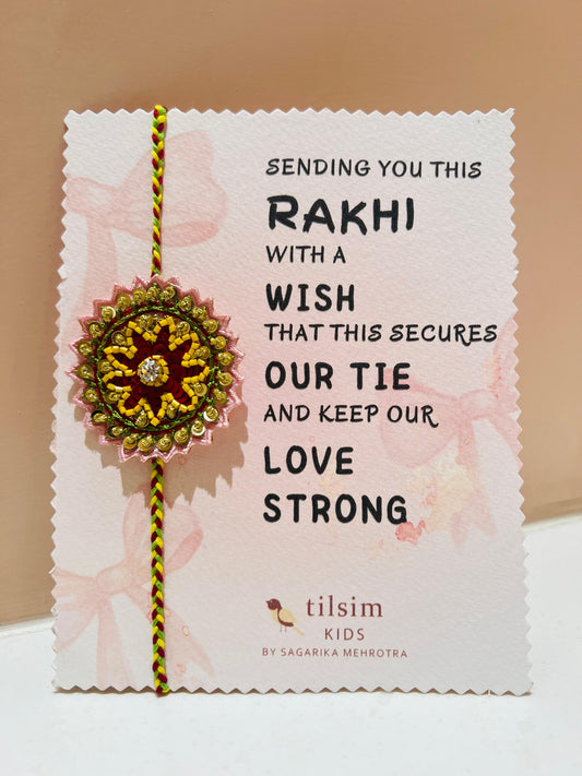 Sunburst Bloom Rakhi