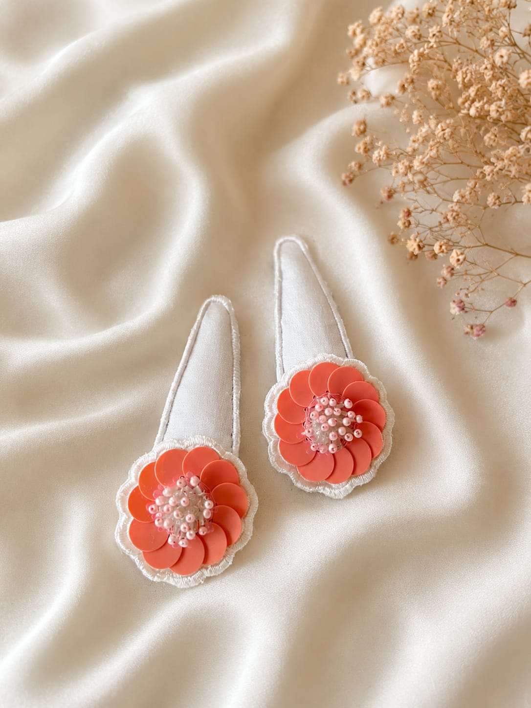 Peach Blossom Clips