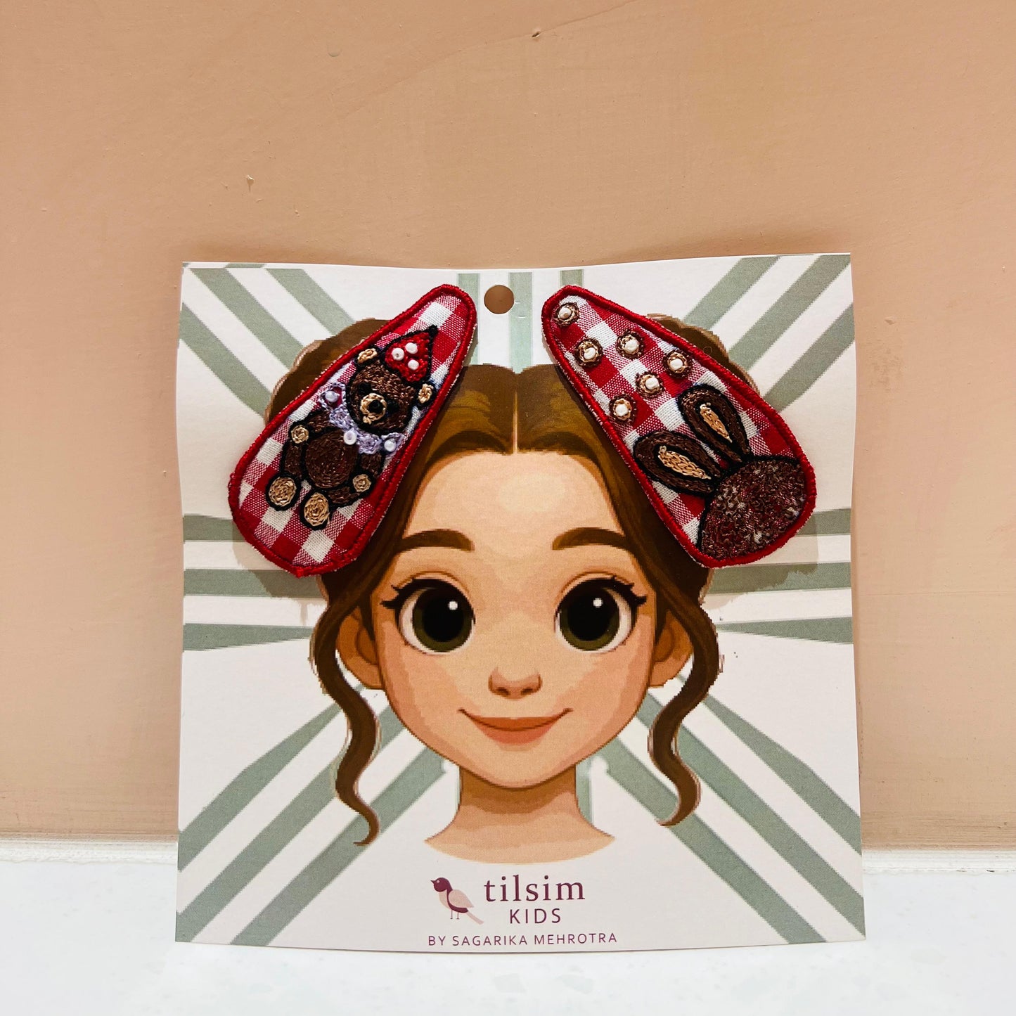 Teddy hair clip