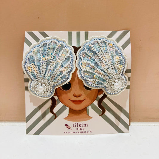 Seashell Sparkle Hair Clip