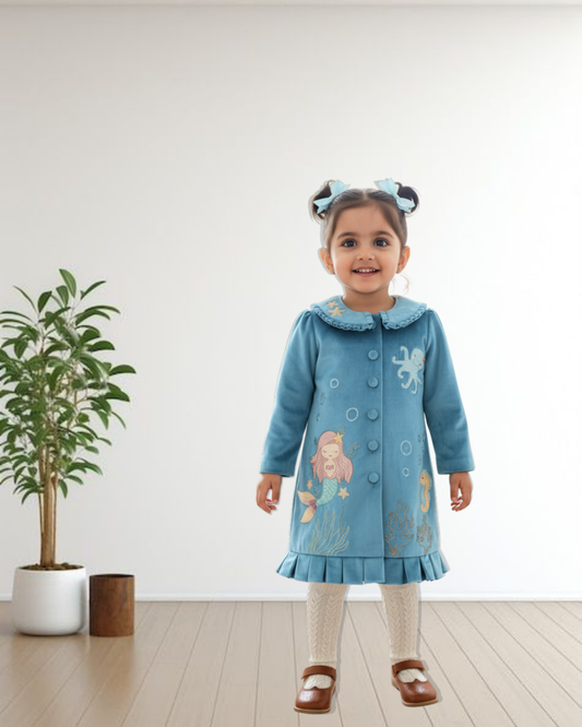 Ocean Dream Mermaid Coat Dress