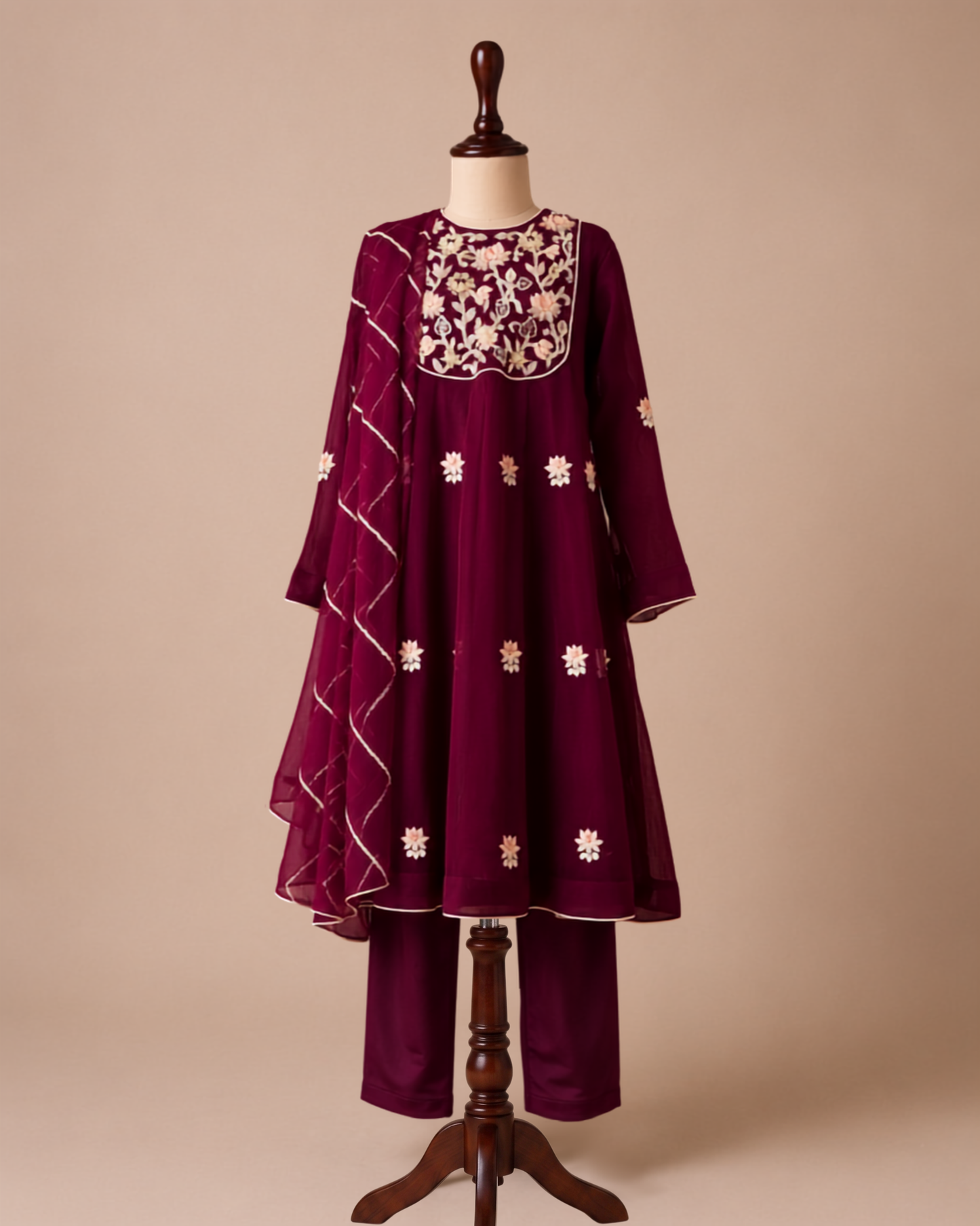 Madhubala Maroon