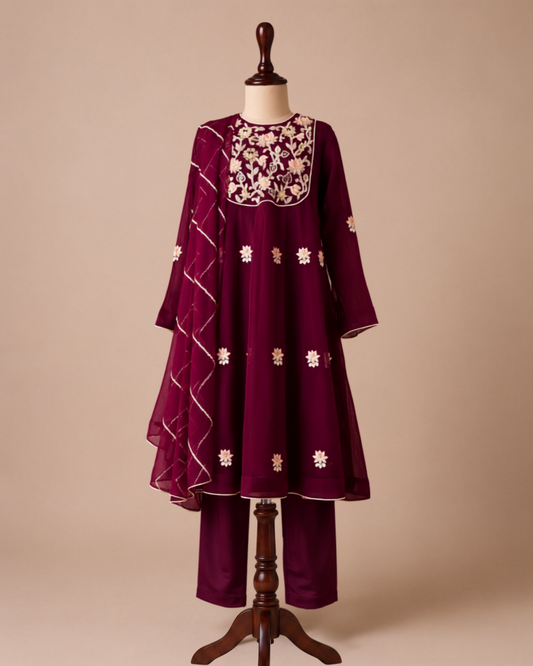 Madhubala Maroon