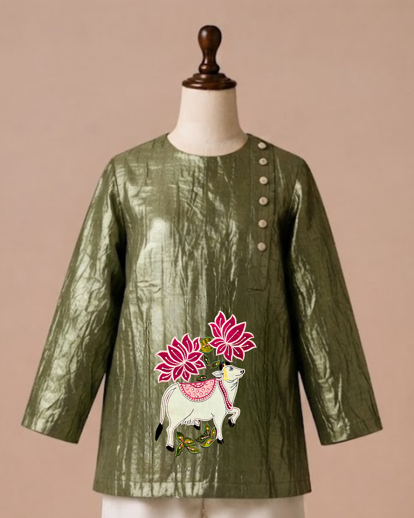 Gau Lotus kurta set