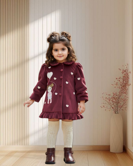 Berry Balloon Dress