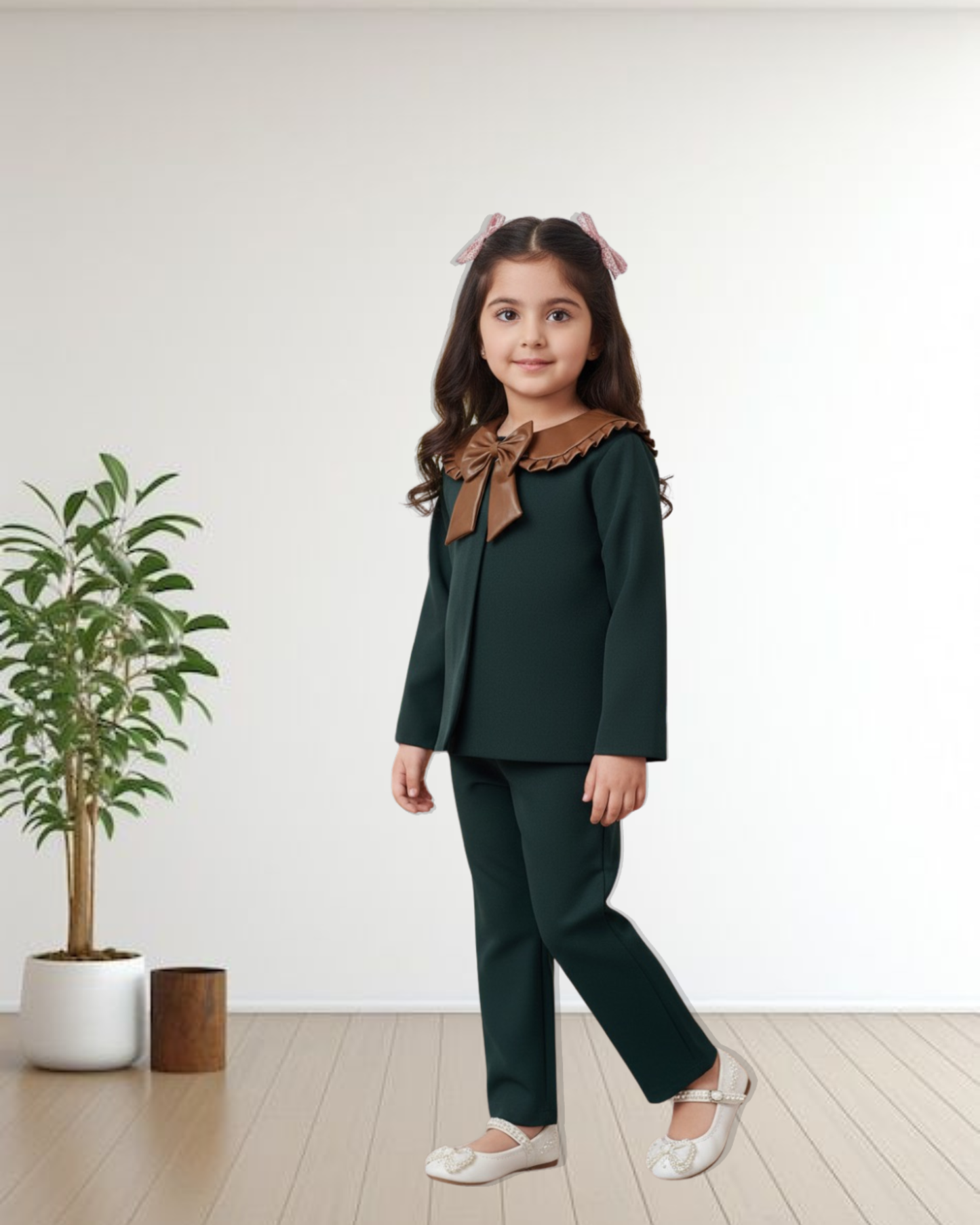 Emerald Bow Co-ord Set