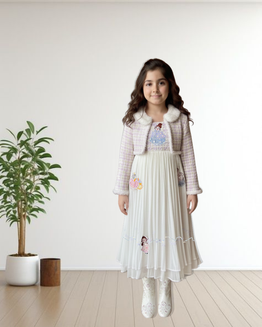 Classic tweed princess dress