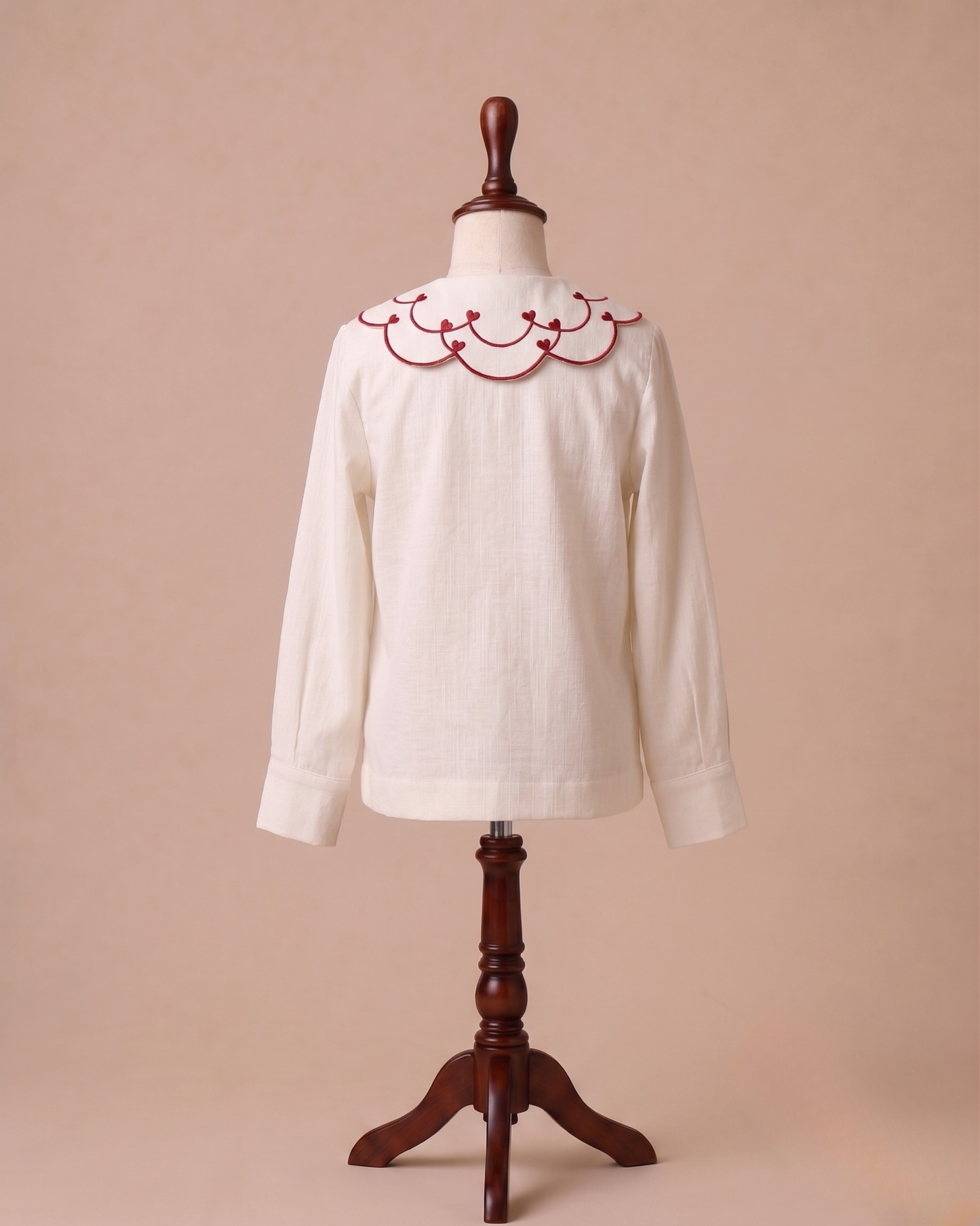 Cherry Hearts Collar Shirt